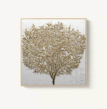Load image into Gallery viewer, Abstract Golden Tree Pictures for Living Room No Frame