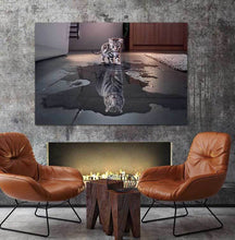 Load image into Gallery viewer, Cat and Tiger Pictures Paintings Canvas Wall Art Painting Decor