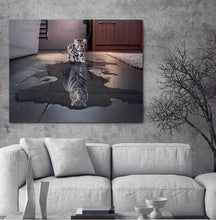 Load image into Gallery viewer, Cat and Tiger Pictures Paintings Canvas Wall Art Painting Decor
