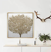 Load image into Gallery viewer, Abstract Golden Tree Pictures for Living Room No Frame
