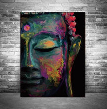 Load image into Gallery viewer, Buddha face on canvas no frame home decor Wall poster decoration
