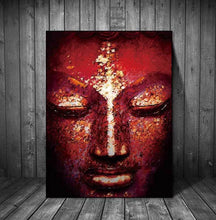 Load image into Gallery viewer, Buddha face on canvas no frame home decor Wall poster decoration
