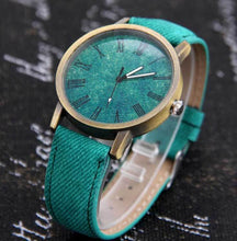 Load image into Gallery viewer, Quartz Watch Denim Design Leather Strap Male Casual Wristwatch Relogio Feminino Ladies And Female Watch
