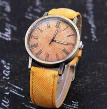 Load image into Gallery viewer, Quartz Watch Denim Design Leather Strap Male Casual Wristwatch Relogio Feminino Ladies And Female Watch
